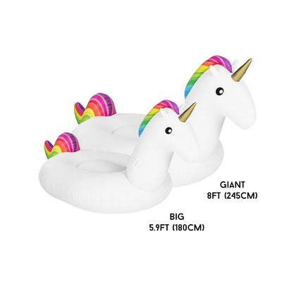 Big Unicorn Float - size comparison #GETFLOATY