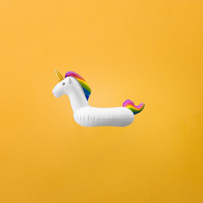 Mini Unicorn Cupholder yellow - #GETFLOATY