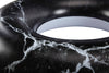 Black Marble Tube Float close up - #GETFLOATY
