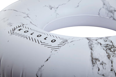 White Marble Tube closeup - #GETFLOATY