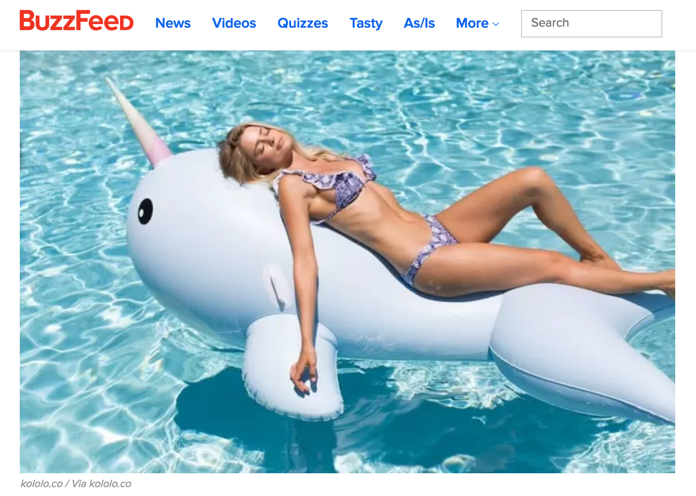 BuzzFeed: Enjoy Shark Week By The Ummmm.....Pool!