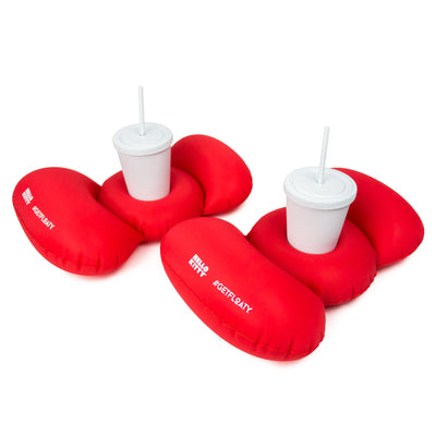 #GETFLOATY Hello Kitty Bow Cupholder Floaty inflatable tumbler pack of 2