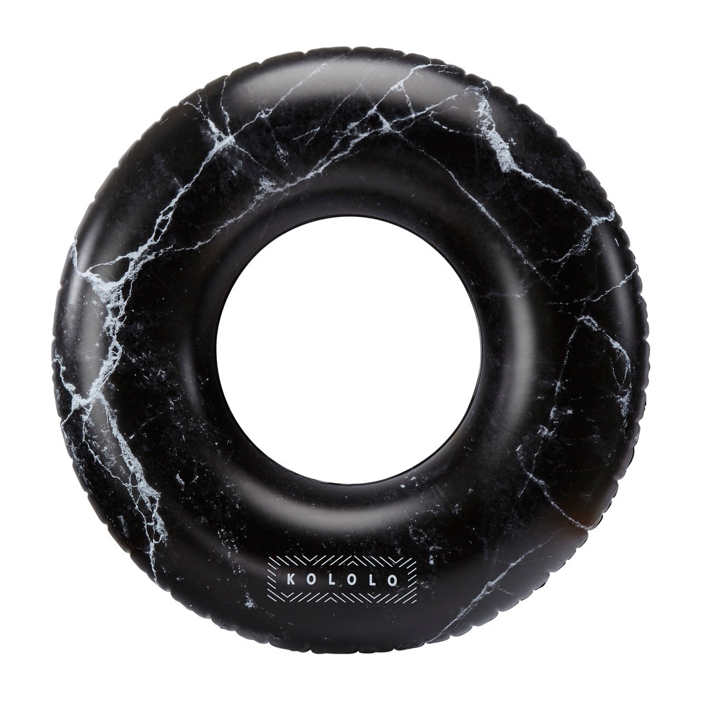 Black Marble Tube Float straight - #GETFLOATY